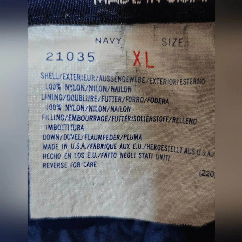 Vintage 70S Woolrich 100% Nylon Shell/Lining DOWN Insulated Vest Jacket XL SNAP‎ - Picture 2 of 8